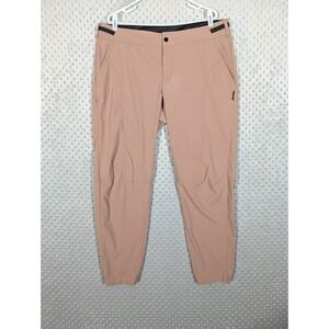 Flylow Gear Pants Women's Size 14 Beige Ski Snowboard MTB Belted Lightweight